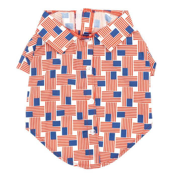 Patchwork Flag Shirt - 3 Red Rovers