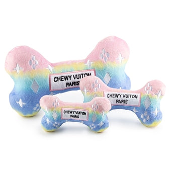 Chewy Vuiton Pink Ombre Bone Toy - 3 Red Rovers