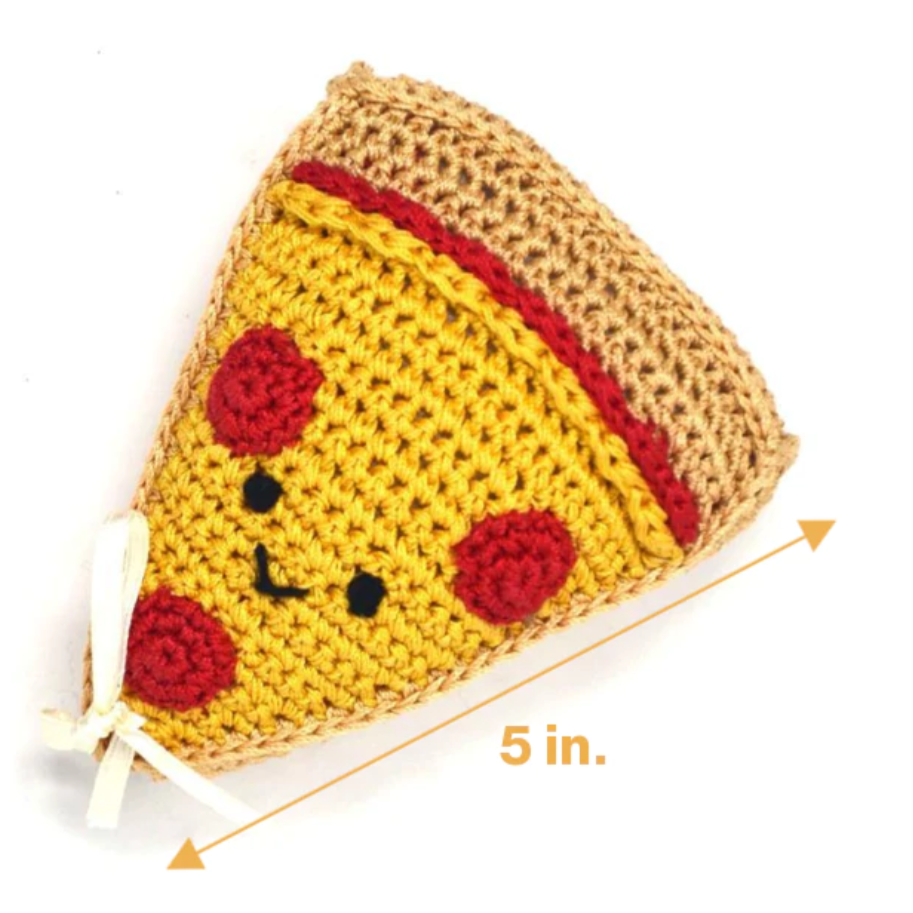 Piper Pizza Handmade Knit Knack Toys - 3 Red Rovers