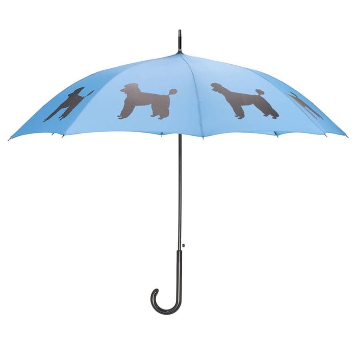 Poodle Black on Blue Classic Umbrella - 3 Red Rovers