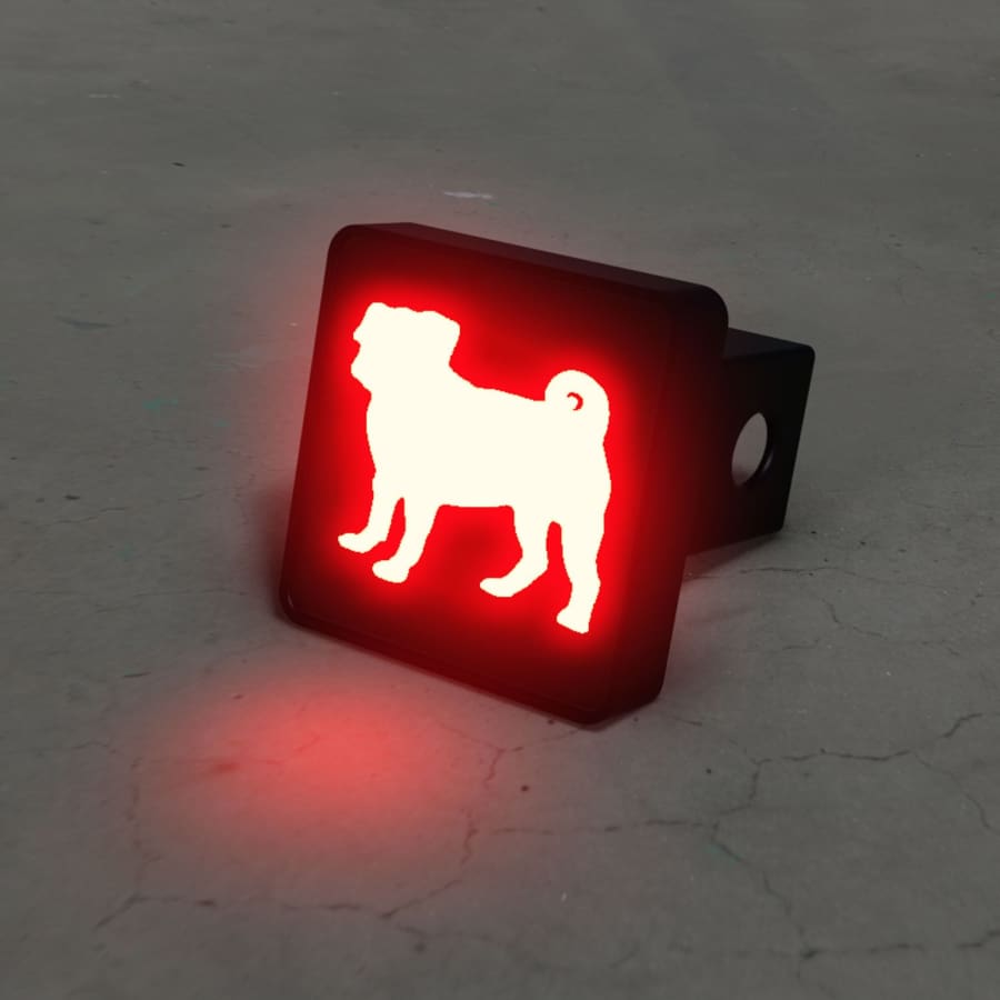 Pug Hitch Cover Brake Light - 3 Red Rovers