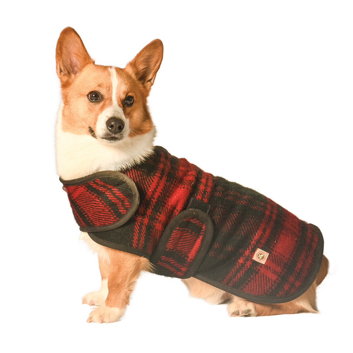 Red and Black Plaid Pet Blanket Coat - 3 Red Rovers