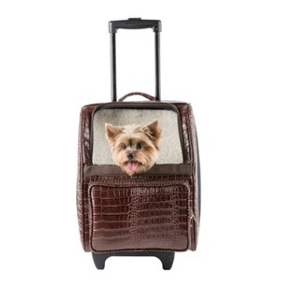 Rio Brown Croc Bag on Wheels - 3 Red Rovers