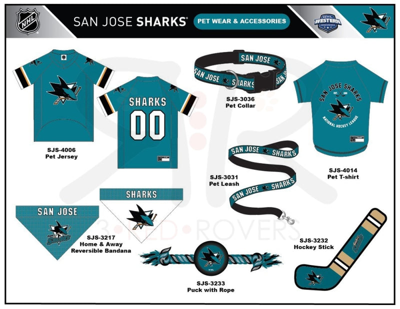San Jose Sharks Premium Pet Jersey - 3 Red Rovers
