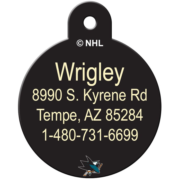 San Jose Sharks Pet ID Tag - 3 Red Rovers