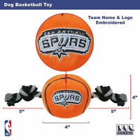 San Antonio Spurs Ball Rope Toys - 3 Red Rovers