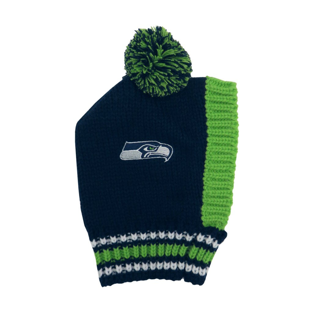 Seattle Seahawks Pet Knit Hat - 3 Red Rovers