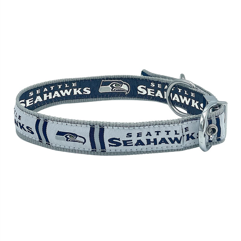 Seattle Seahawks Reversible Dog Collar - 3 Red Rovers