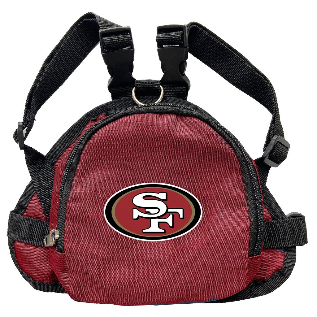 San Francisco 49ers Pet Mini Backpack - 3 Red Rovers