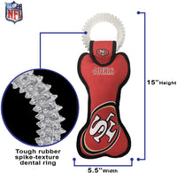 San Francisco 49ers Dental Tug Toys - 3 Red Rovers