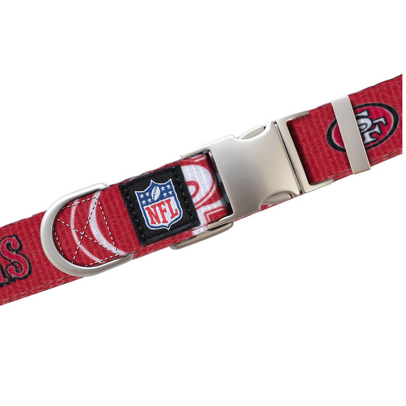 San Francisco 49ers Premium Dog Collar or Leash - 3 Red Rovers