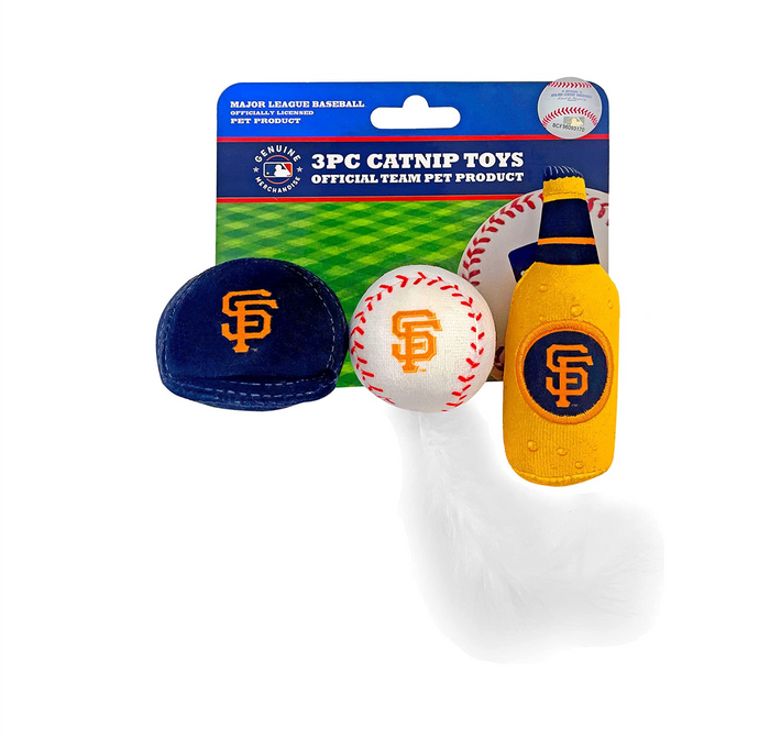 San Francisco Giants 3 piece Catnip Toy Set - 3 Red Rovers