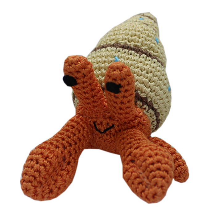 Shelly the Hermit Crab Handmade Knit Knack Toys