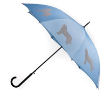 Siberian Husky Silver on Blue Classic Umbrella - 3 Red Rovers