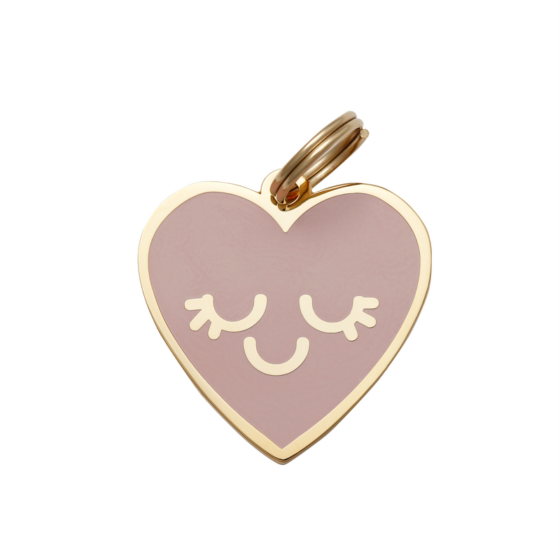 Smiling Heart Pet ID Tag - 3 Red Rovers