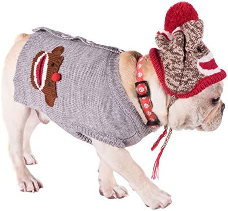 Sock Monkey Cardigan Sweater - 3 Red Rovers