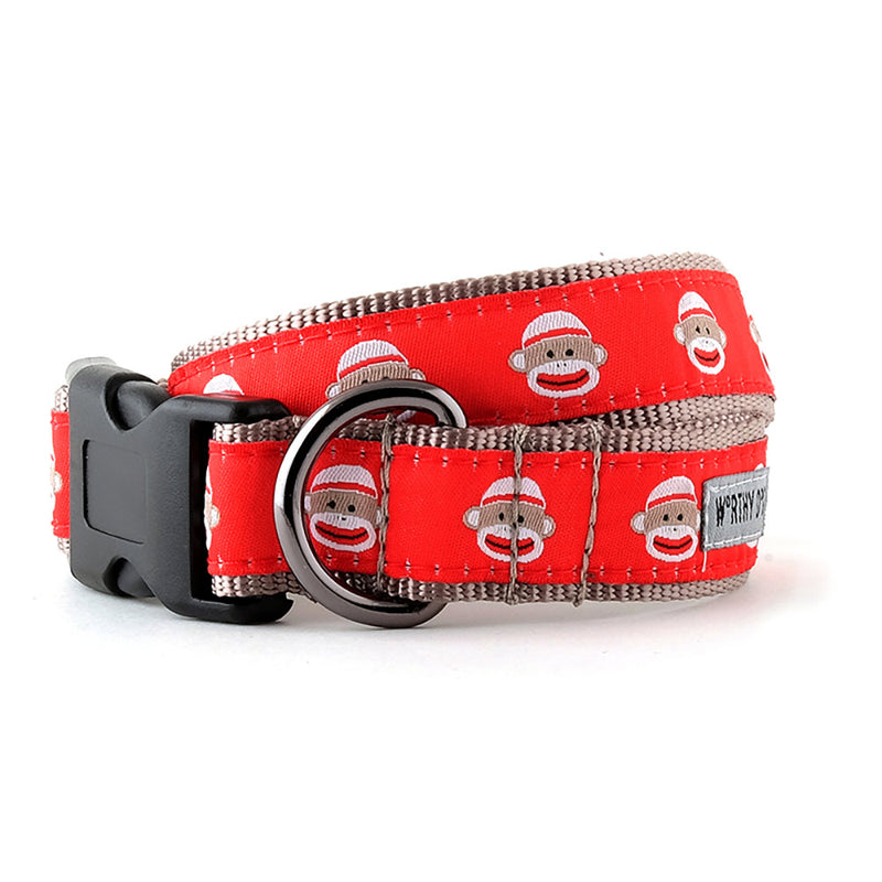 Sock Monkey Collection Dog Collar or Leads - 3 Red Rovers