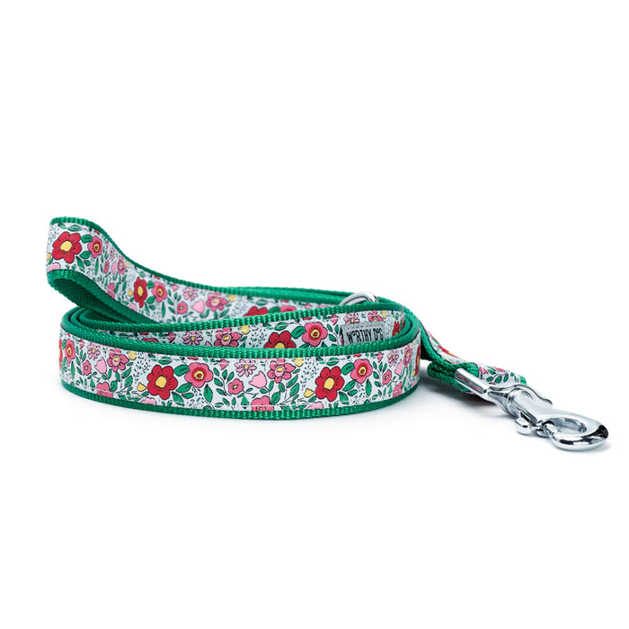 Spring Garden Collection Dog Collar or Leads - 3 Red Rovers