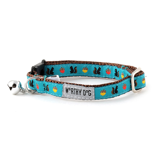 Squirrelly Cat Collar - 3 Red Rovers