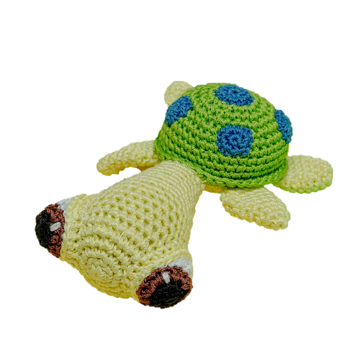 Squish the Sea Turtle Handmade Knit Knack Toys - 3 Red Rovers