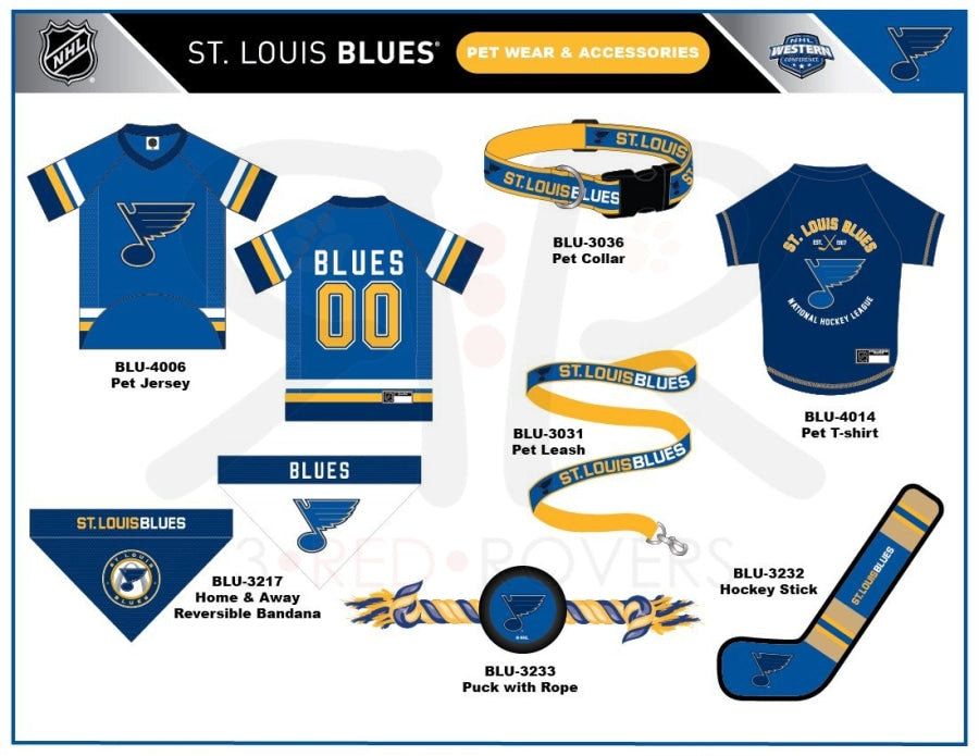 St. Louis Blues Pet Collar by Pets First - Small