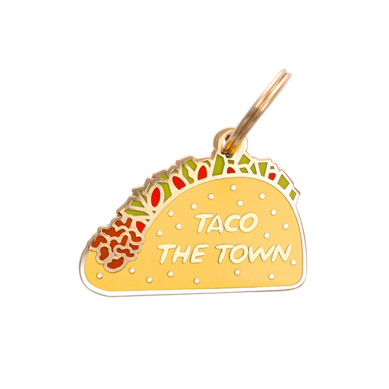 Taco the Town Pet ID Tag - 3 Red Rovers