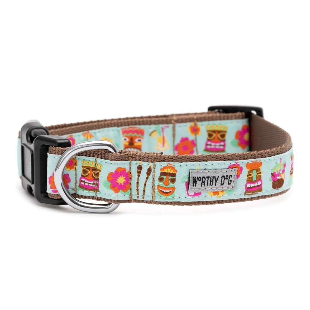Tiki Time Collection Dog Collar or Leads - 3 Red Rovers