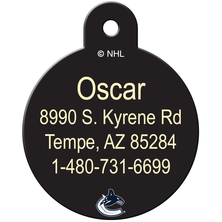 Vancouver Canucks Pet ID Tag - 3 Red Rovers