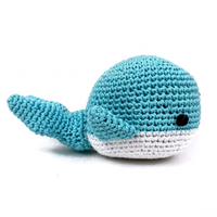 Wally the Whale Handmade Knit Knack Toys - 3 Red Rovers