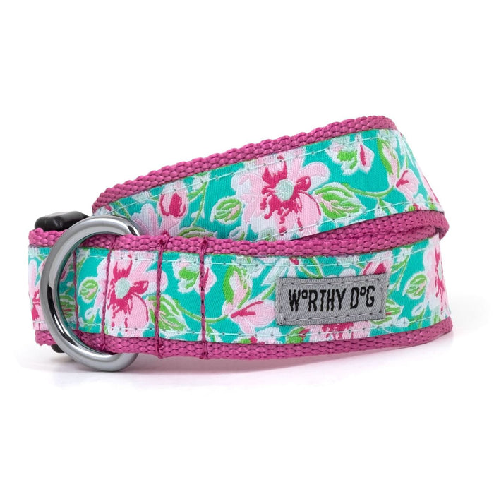 Watercolor Floral Collection Dog Collar or Leads - 3 Red Rovers