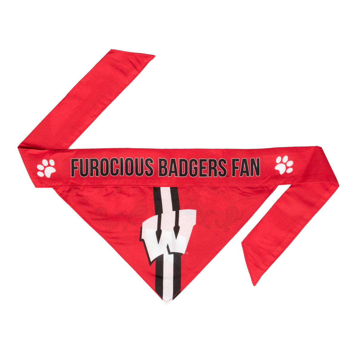 WI Badgers Reversible Bandana - 3 Red Rovers