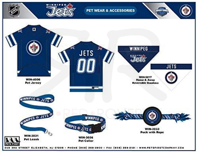 Winnipeg Jets Premium Pet Jersey - 3 Red Rovers