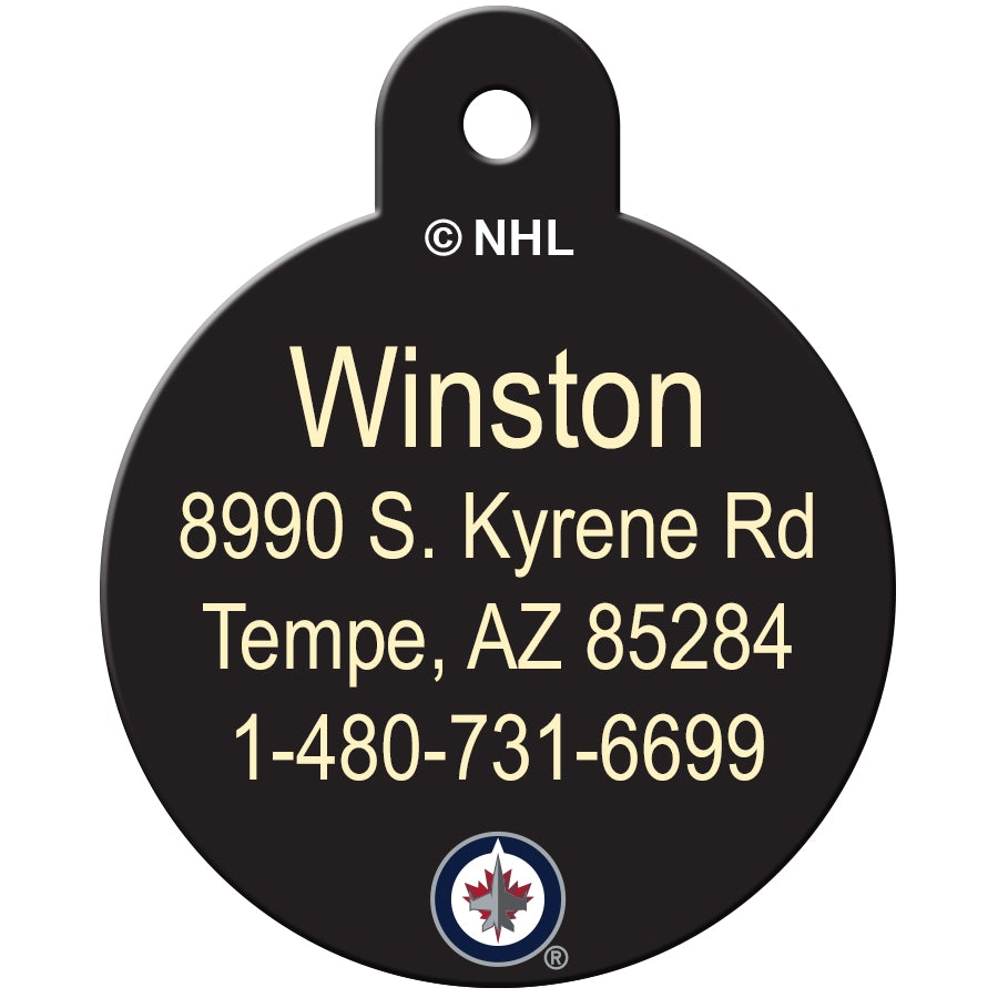Winnipeg Jets Pet ID Tag - 3 Red Rovers