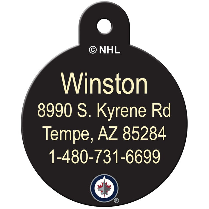 Winnipeg Jets Pet ID Tag - 3 Red Rovers