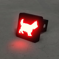 Yorkshire Terrier Hitch Cover Brake Light - 3 Red Rovers